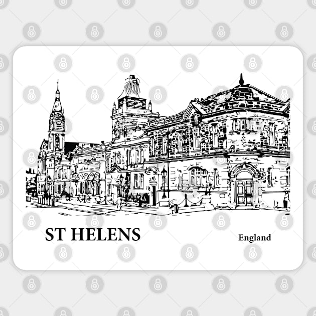 St Helens England Magnet by Lakeric